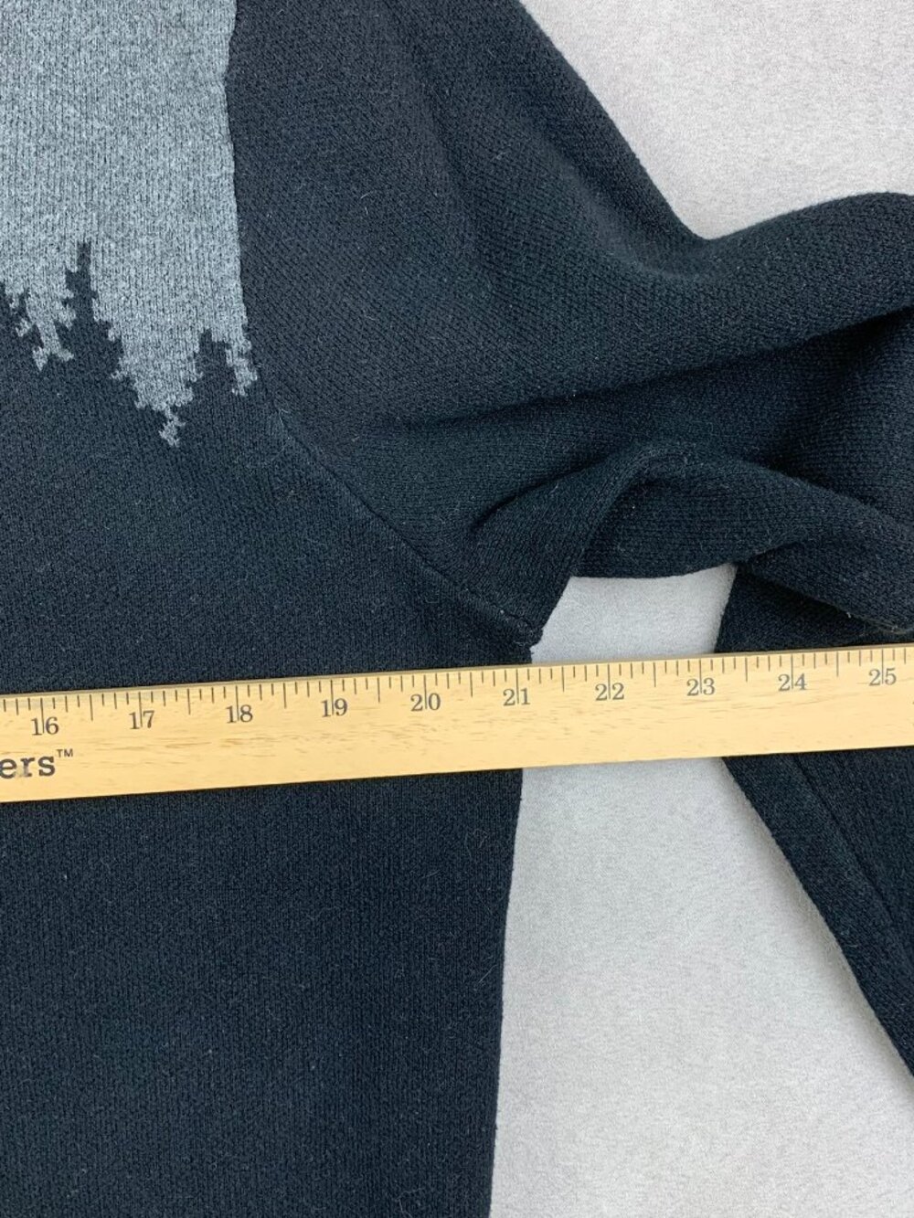 Tentree Mens Sweater Medium Black Highline Juniper Crewneck Knit Organic Cotton - Picture 3 of 6